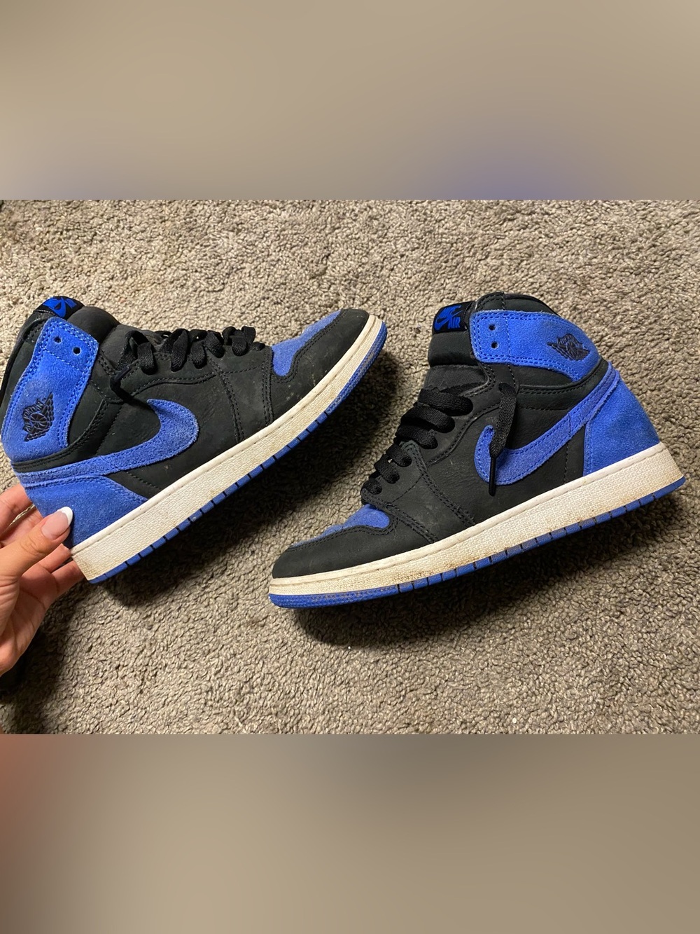 Nike Air Jordan 1 Retro High OG Royal Reimagined Suede Blue Black